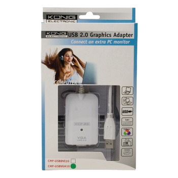 CMP-USBVGA10 König usb 2.0 naar vga grafische adapter Verpakking foto